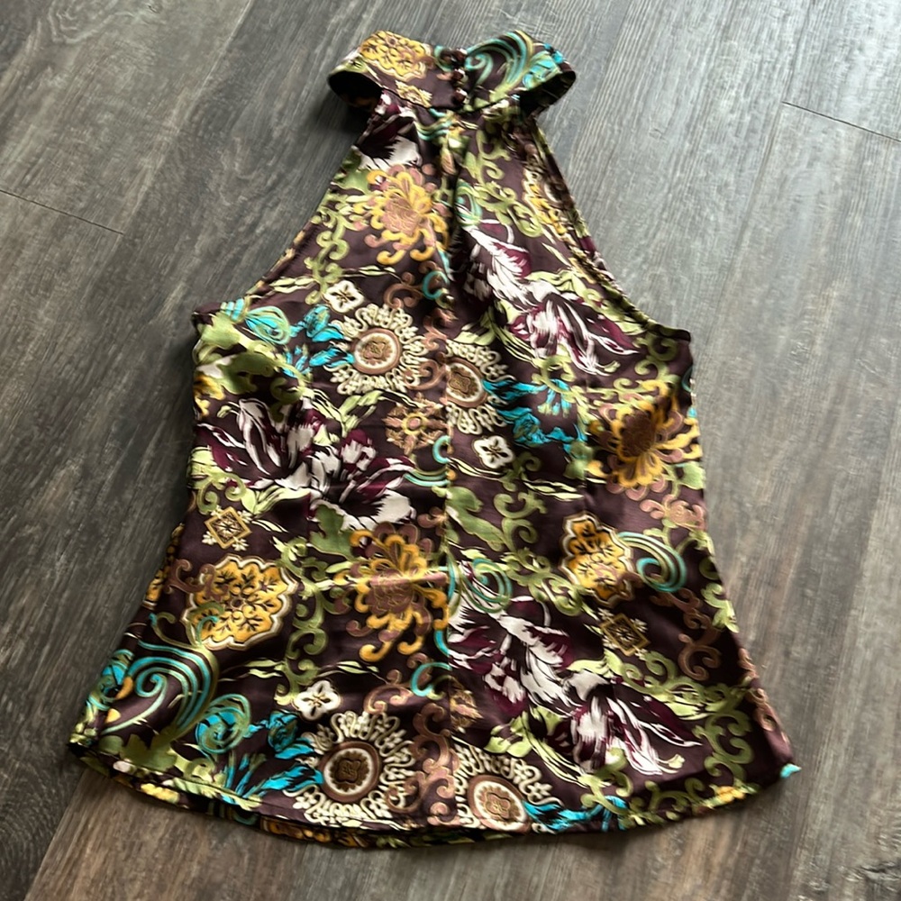 Women’s Tension Patterned Blouse Sz M